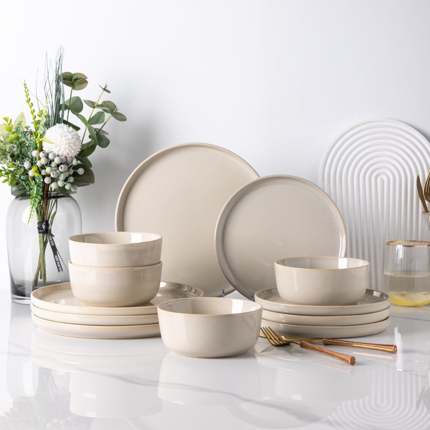 Handmade Stoneware Dinnerware Set – 4/6/8