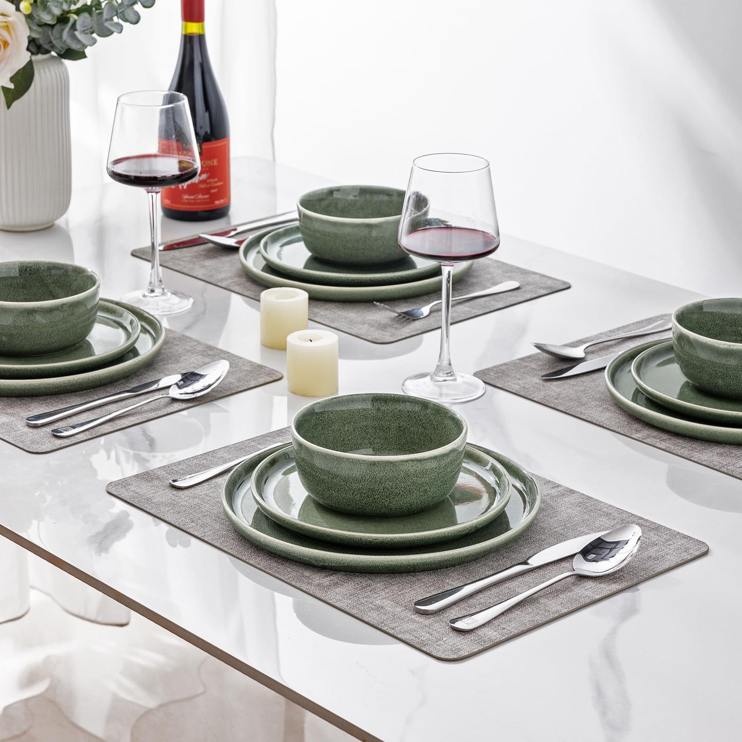 Handmade Stoneware Dinnerware Set – 4/6/8