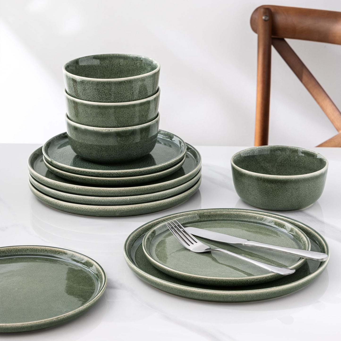 Handmade Stoneware Dinnerware Set – 4/6/8