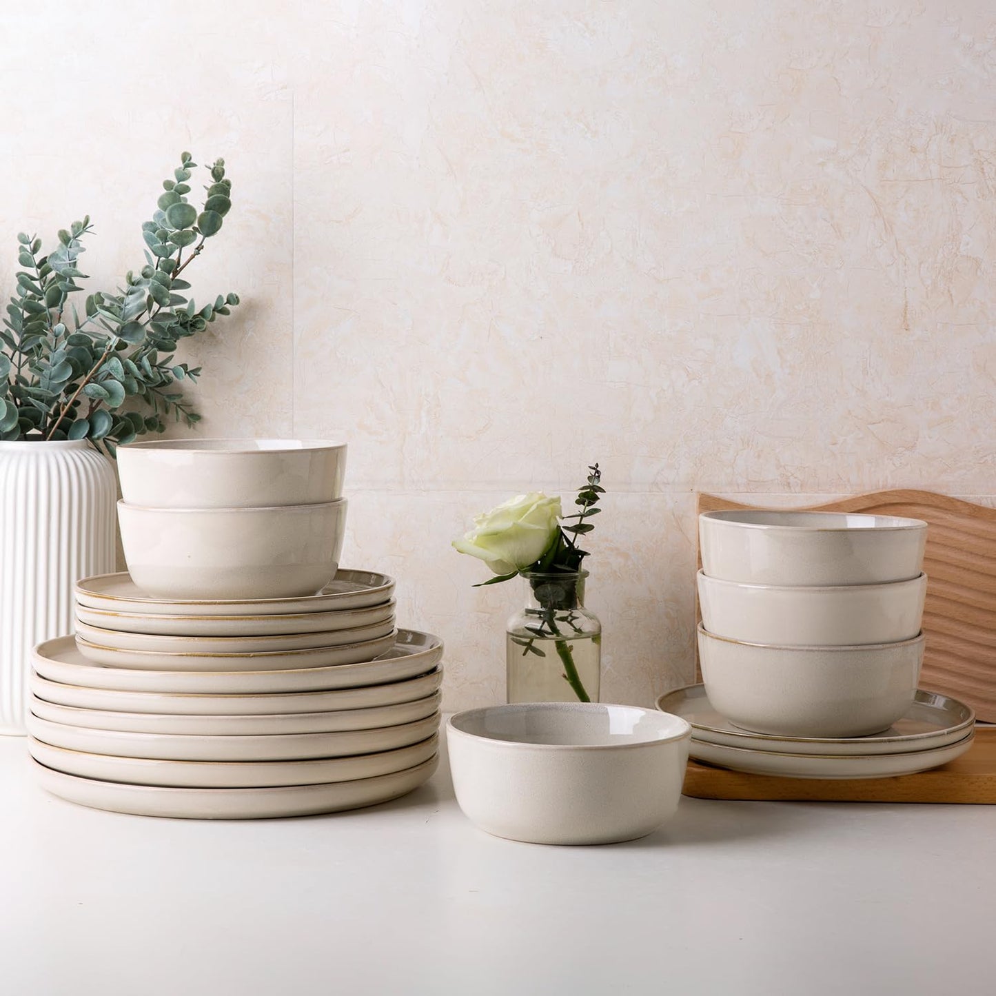 Handmade Stoneware Dinnerware Set – 4/6/8