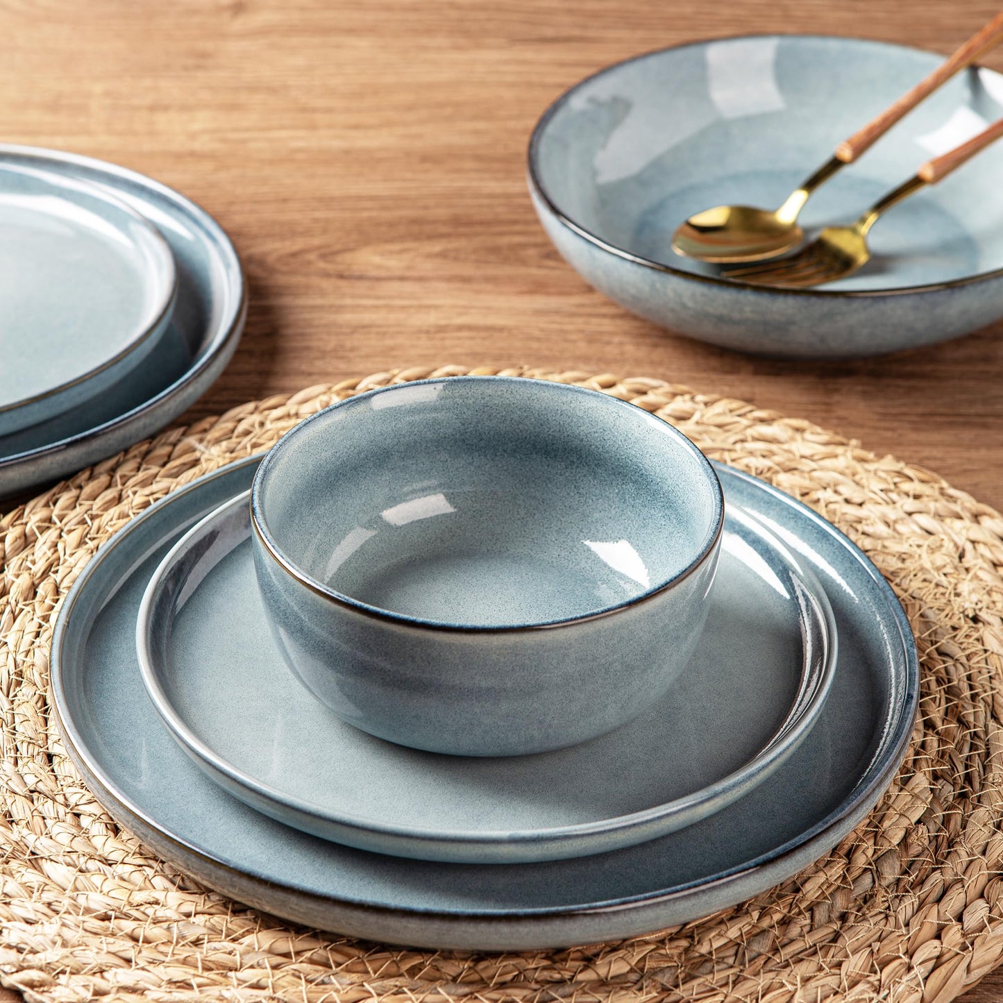 Handmade Stoneware Dinnerware Set – 4/6/8