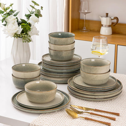 Handmade Stoneware Dinnerware Set – 4/6/8