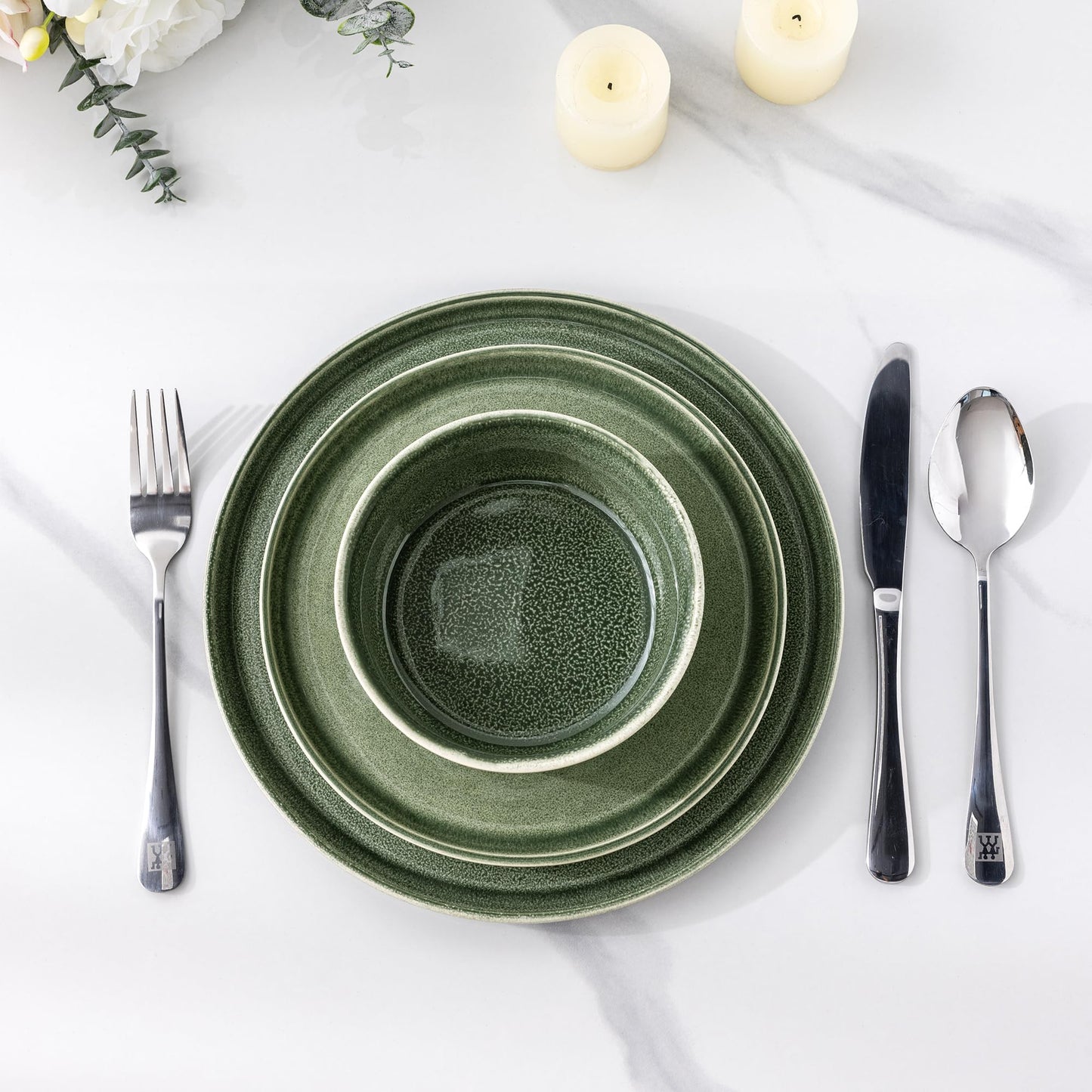 Handmade Stoneware Dinnerware Set – 4/6/8