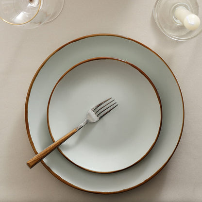 Brasa 32-Piece Modern Stoneware Dinnerware Set – Plates & Bowls for 8