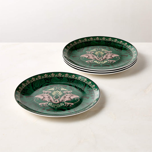 Elephant Appetizer Plate Set Of 6 - The White Lotus
